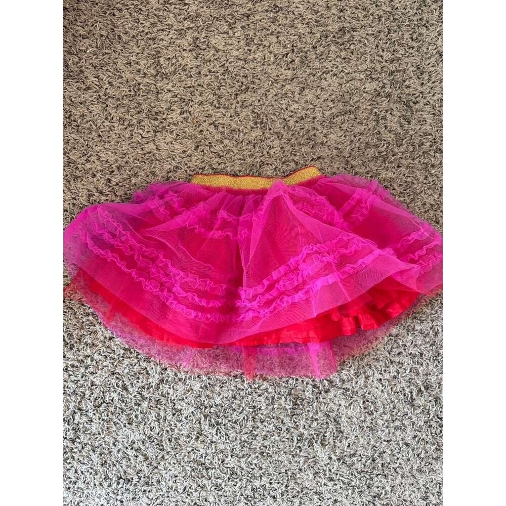 Mini Boden Girls Tutu Skirt 3-4Y Pink Hot Pink Gold Party Ballet